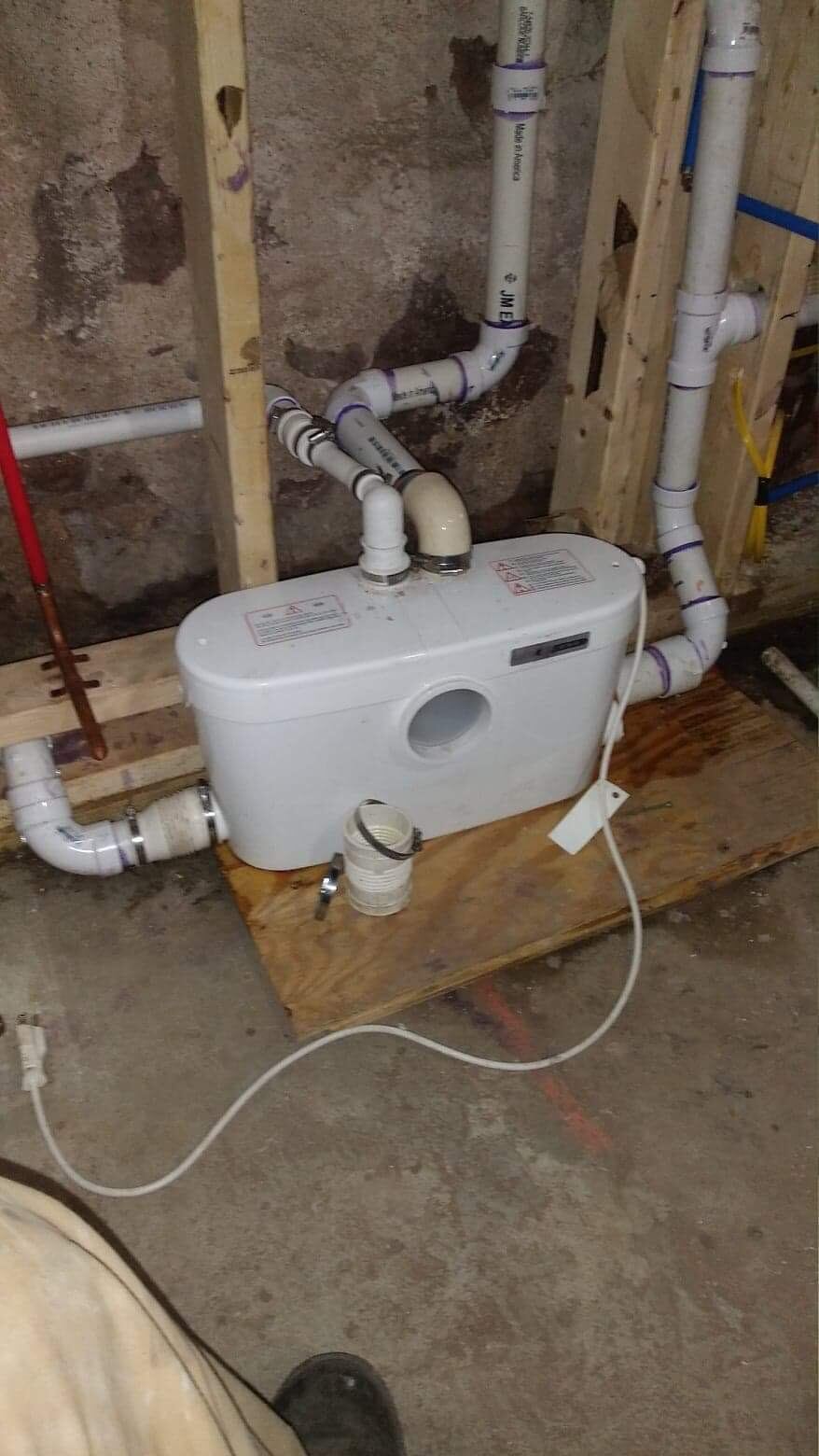Sewage Ejector Install