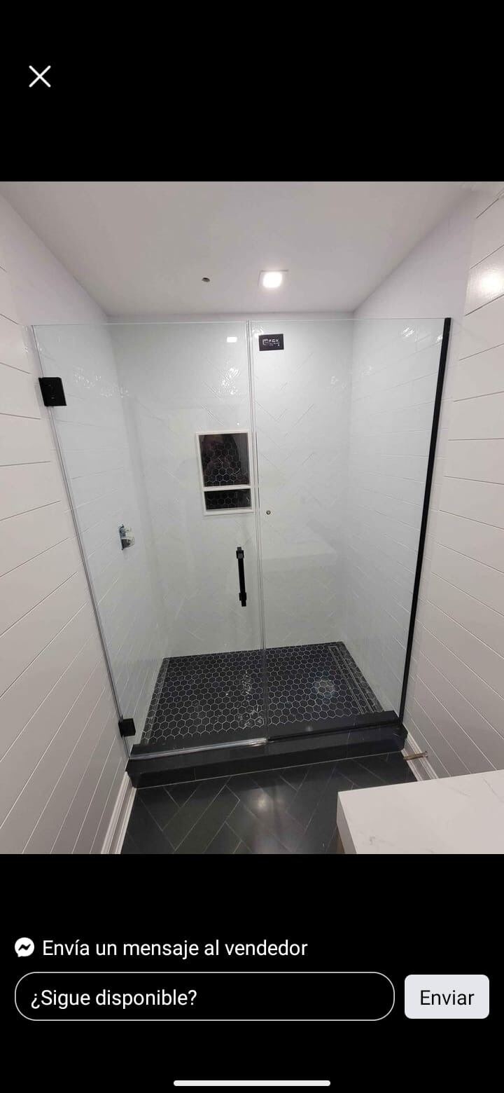 Hex-Tile Glass Shower