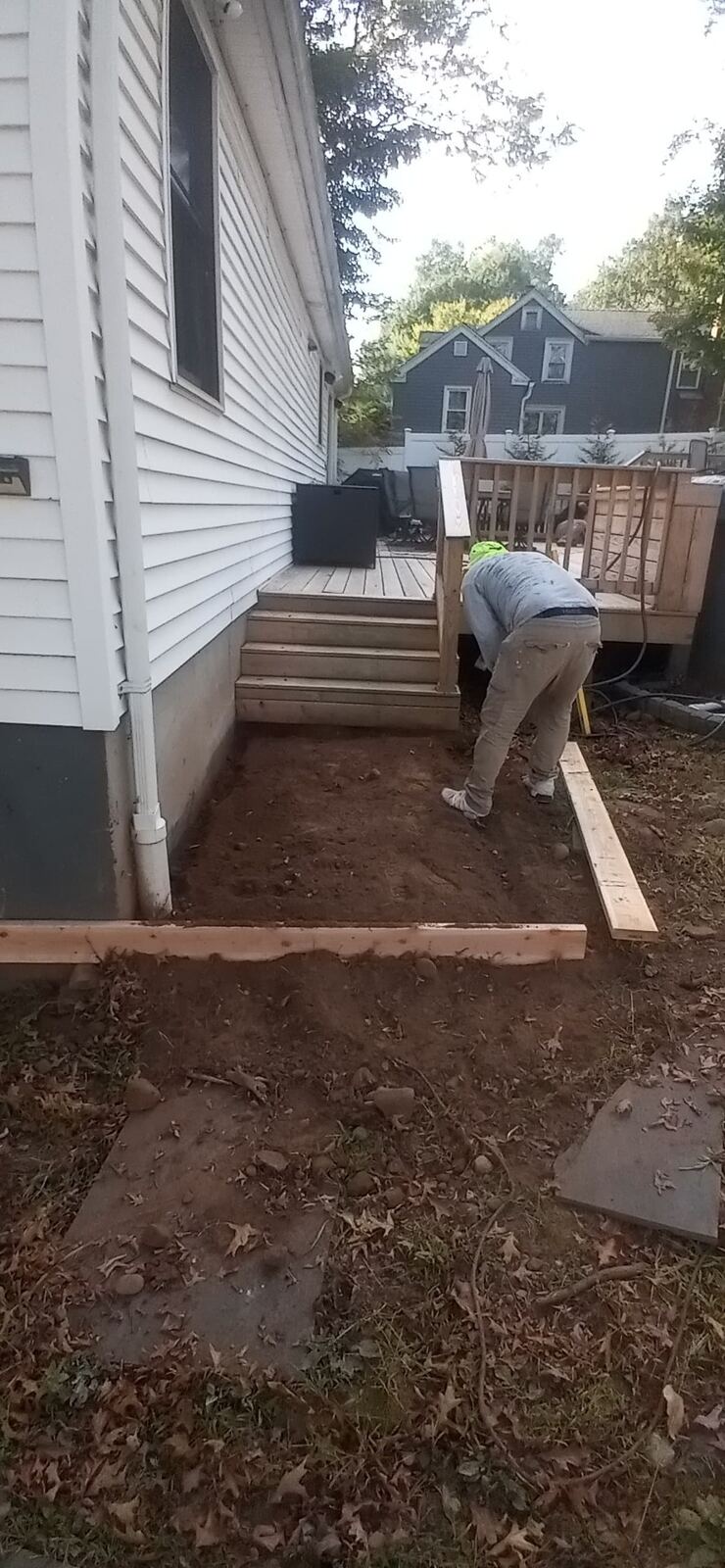 Backyard Patio Prep